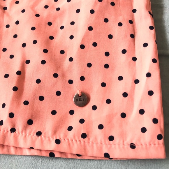 Abercrombie Polka Print Peach Top - Picture 4 of 5